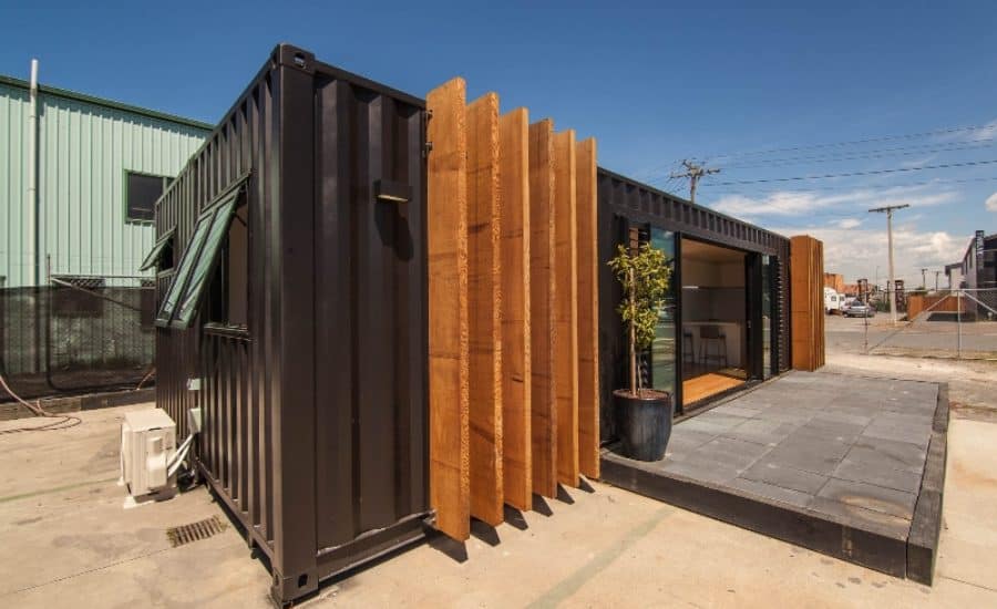 Dark Shipping Container Home